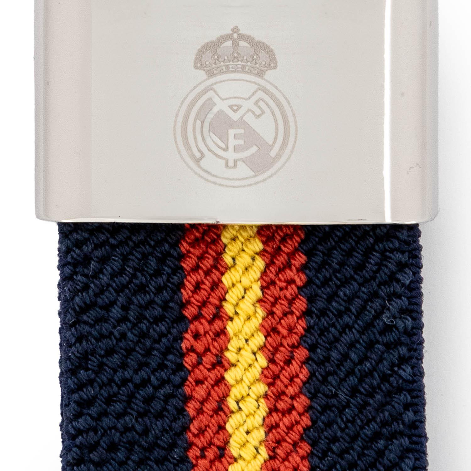 Spanish Flag Keyring Navy Real Madrid