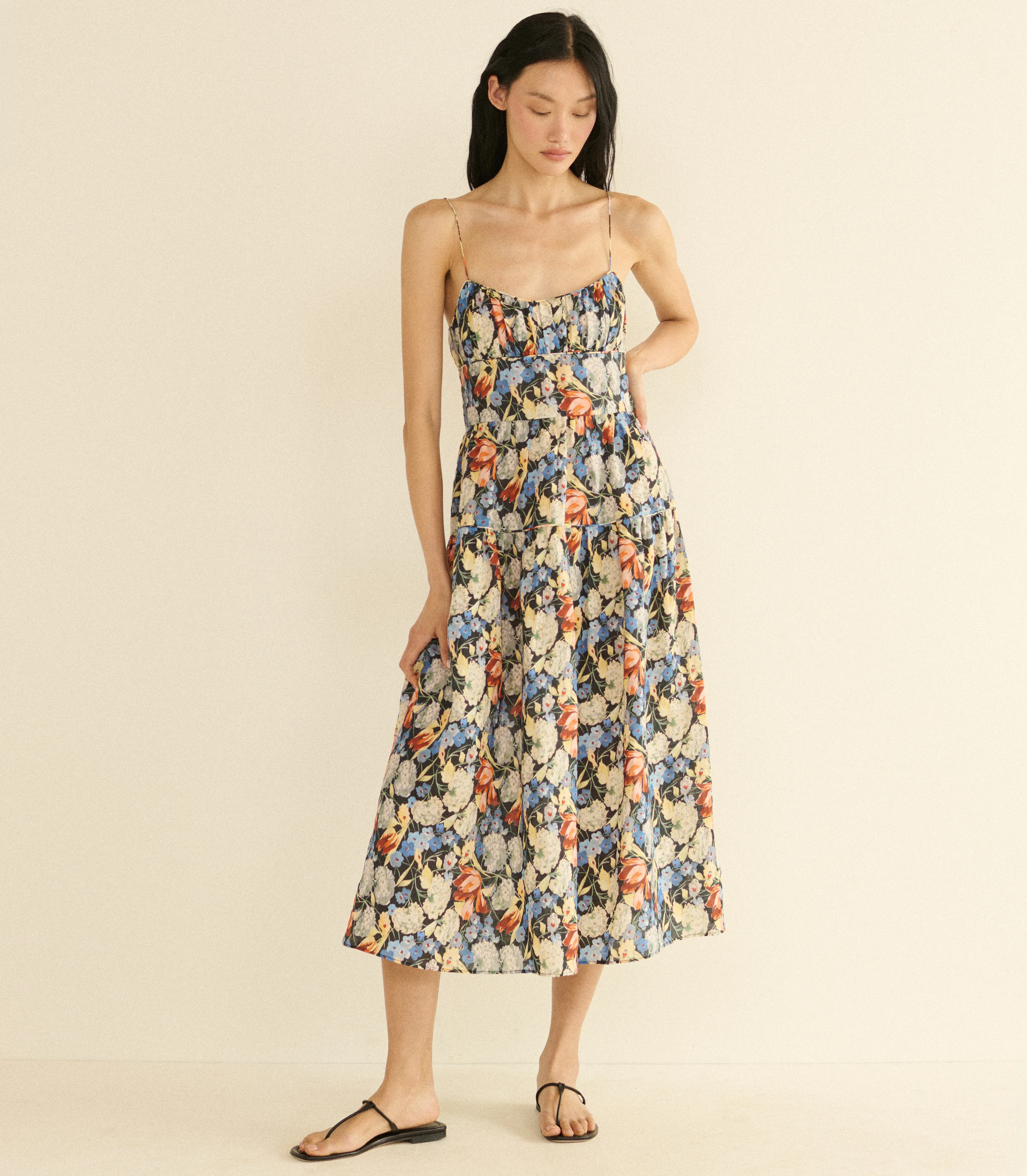 Benoit Midi Dress - Petit Jardin de Villandry