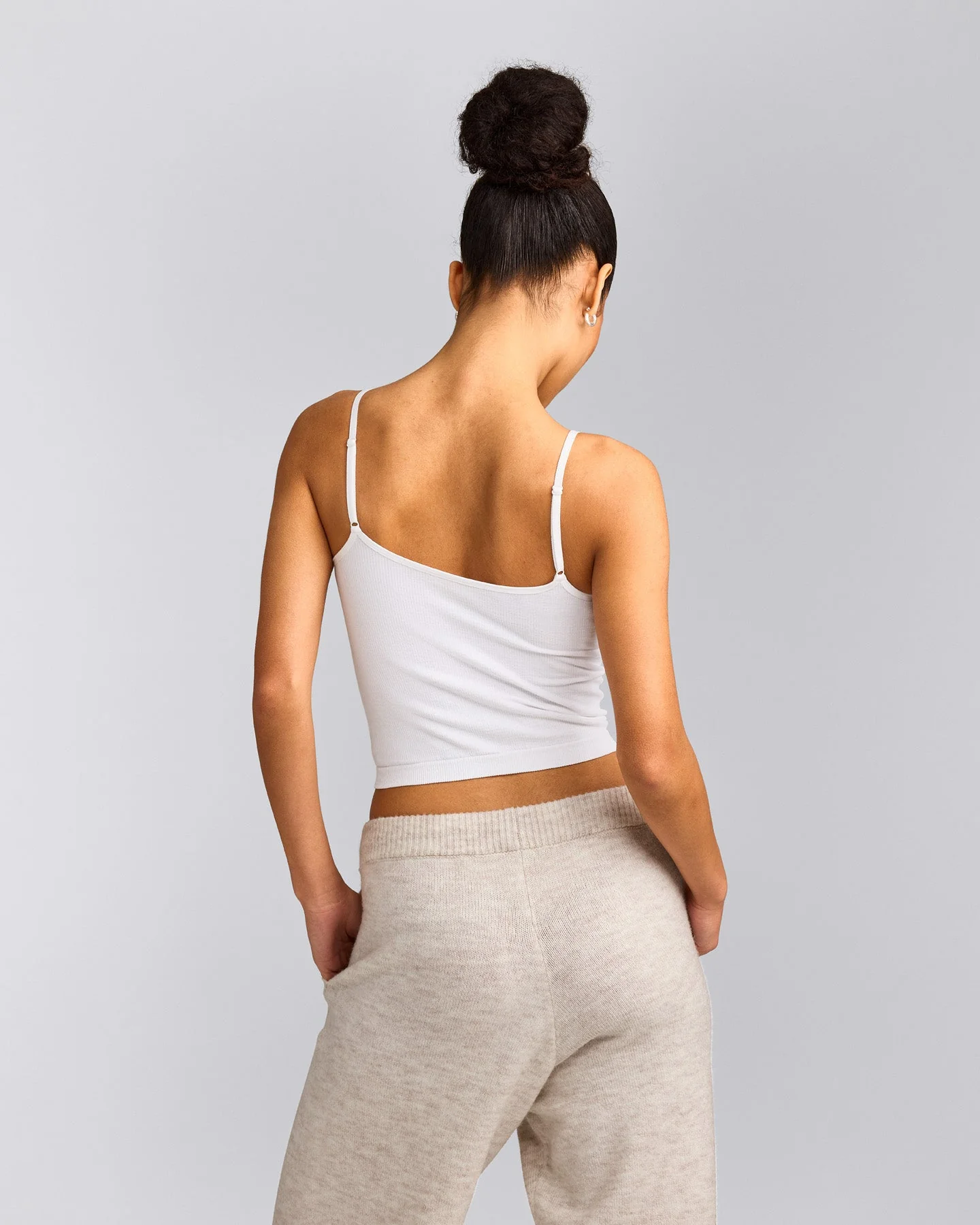 Seamless Strappy Vest | White