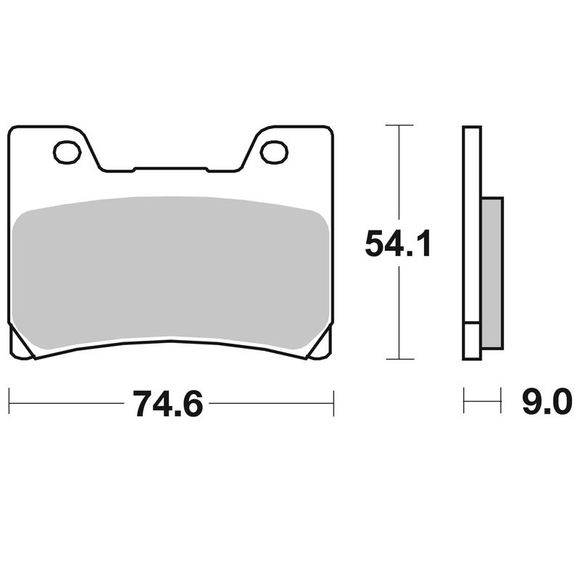 SBS 645HS Sinter Sintered Metal front brake padsRef: 645HS / 645070