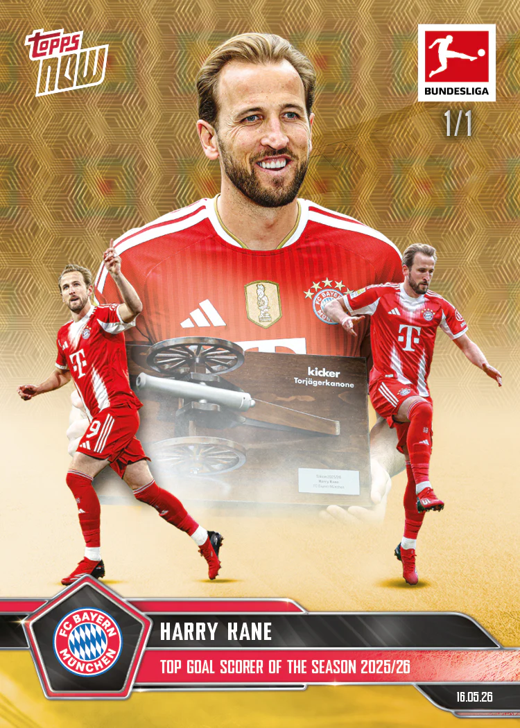Harry Kane - 2025-26 Bundesliga Topps NOW® - Card 194 - PR: 3247