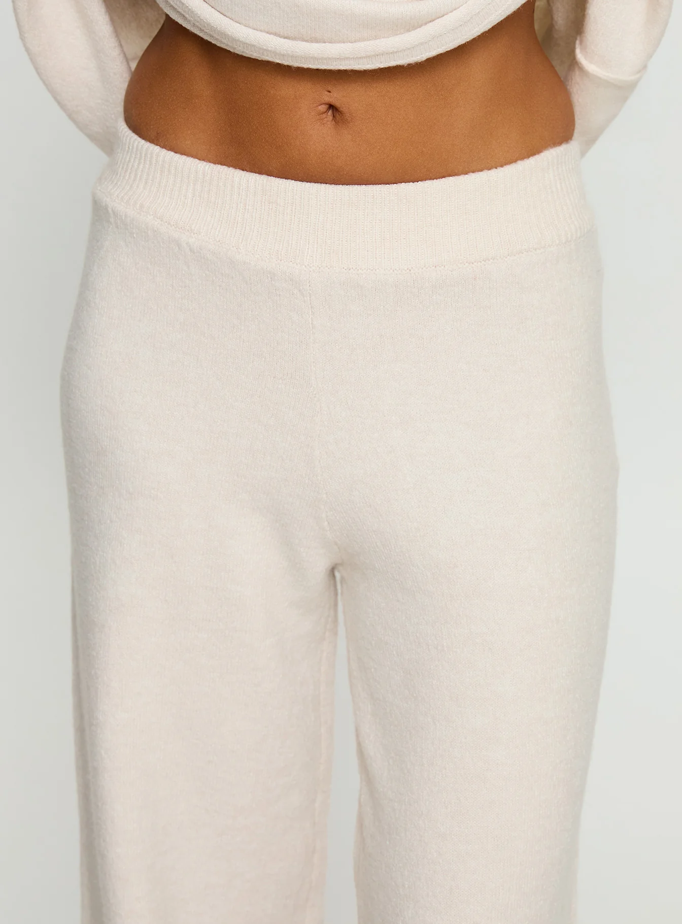 Bekki Wide Leg Knit Pant Oat