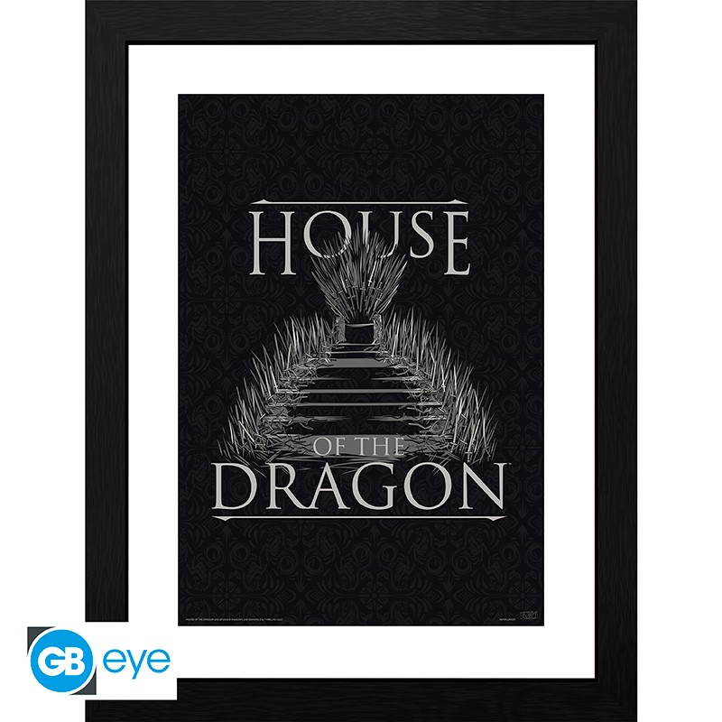 HOUSE OF THE DRAGON Framed print Iron Throne