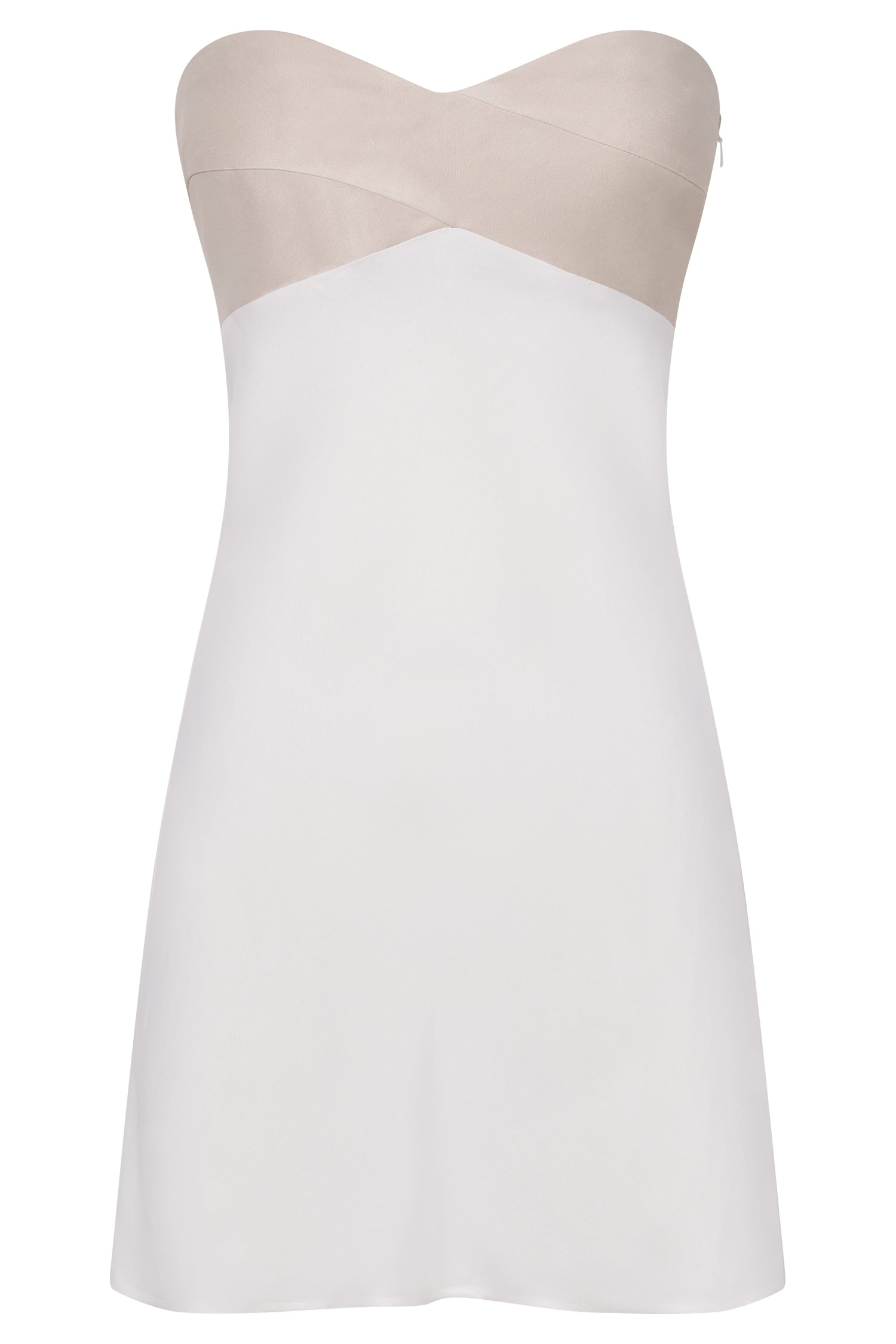 Veronica Strapless Mini Dress - Multi Bone