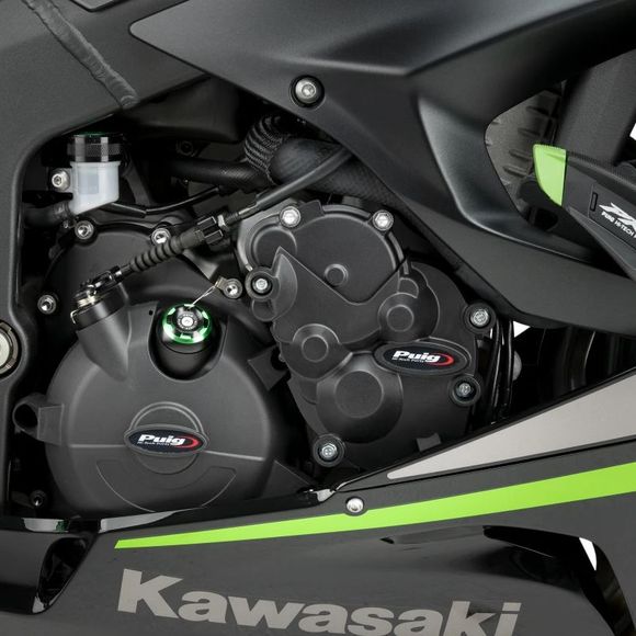 Protection Moteur Puig Kit de 3 pare-carters - NoirKAWASAKI 636 NINJA ZX-6R - 2024 - 2025Ref : PUI0861 / 21513N