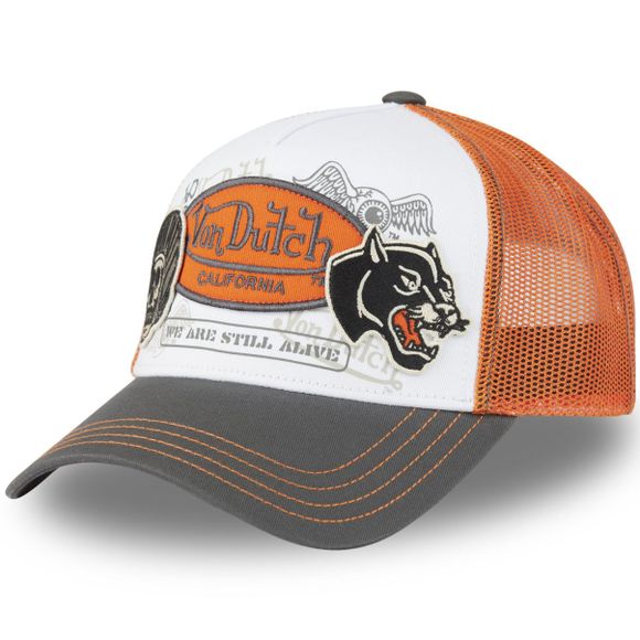 Von Dutch TRUCKER PATCHES Cap - OrangeRef: VDH0209 / VD/1/CT/PATCHES/06-TU