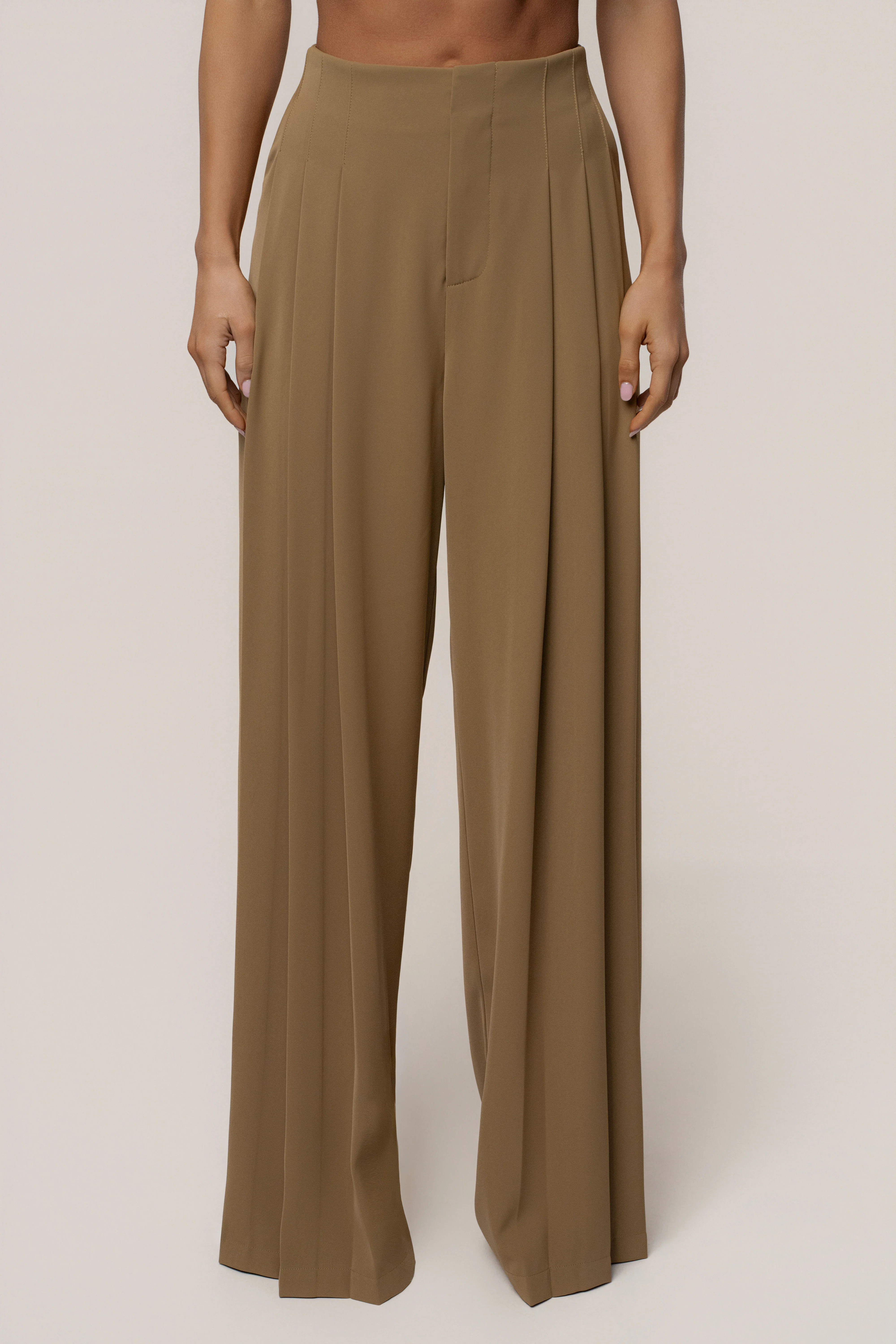 Olive Signature Elegance Trousers