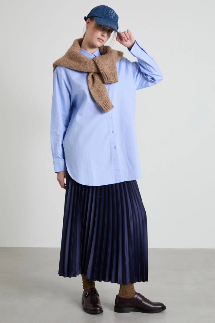 Oversize printed shirt - PALE BLUE