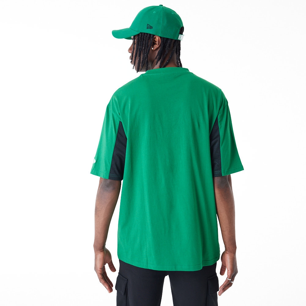Boston Celtics Mesh Panel New Era Oversized NBA T-Shirt