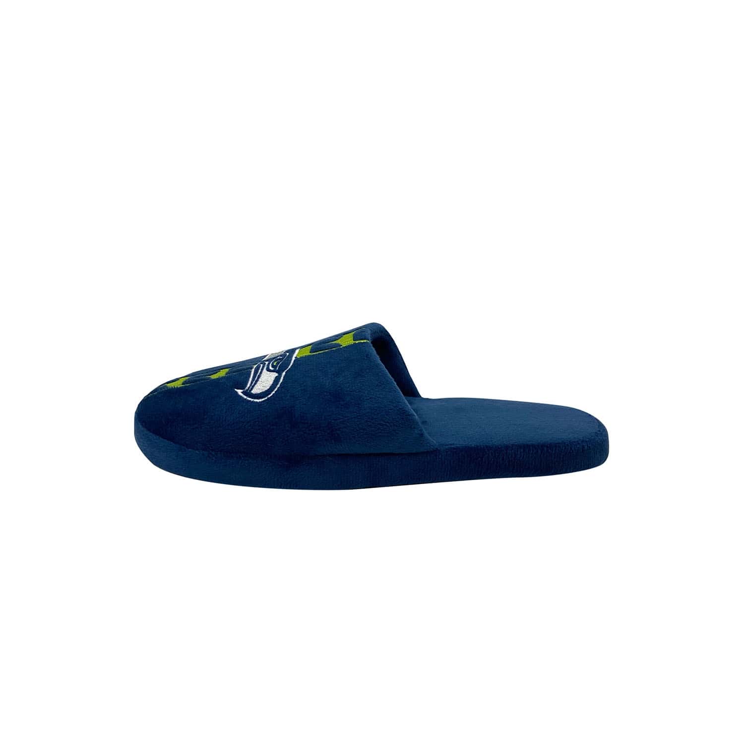 Seattle Seahawks Team Stripe NFL Slipper Navy
