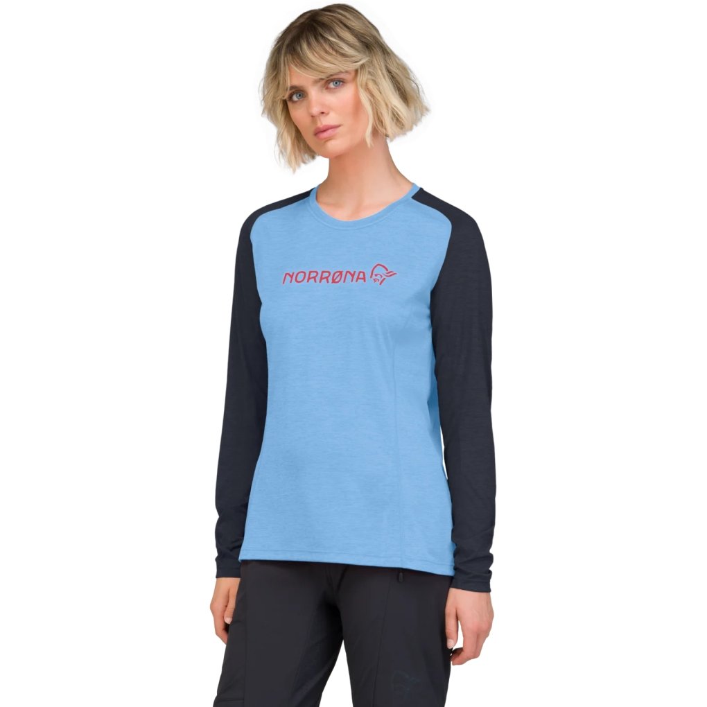 Norrona fjørå equaliser lightweight Long Sleeve Shirt Women - Frozen Fjord