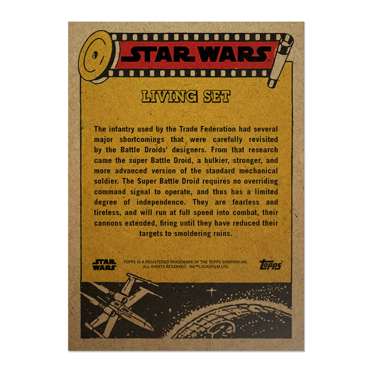 Topps UK - SW Living Set Card #466 - Super Battle Droid