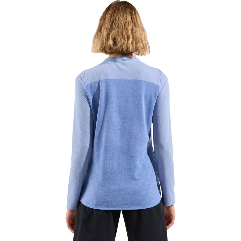Odlo X-Alp Linencool Long Sleeve MTB Tee Women - persian jewel - blue heron