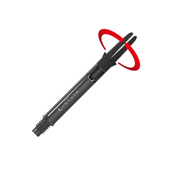 L-L-Style-Shaft Carbon Silent Straight - Schwarz