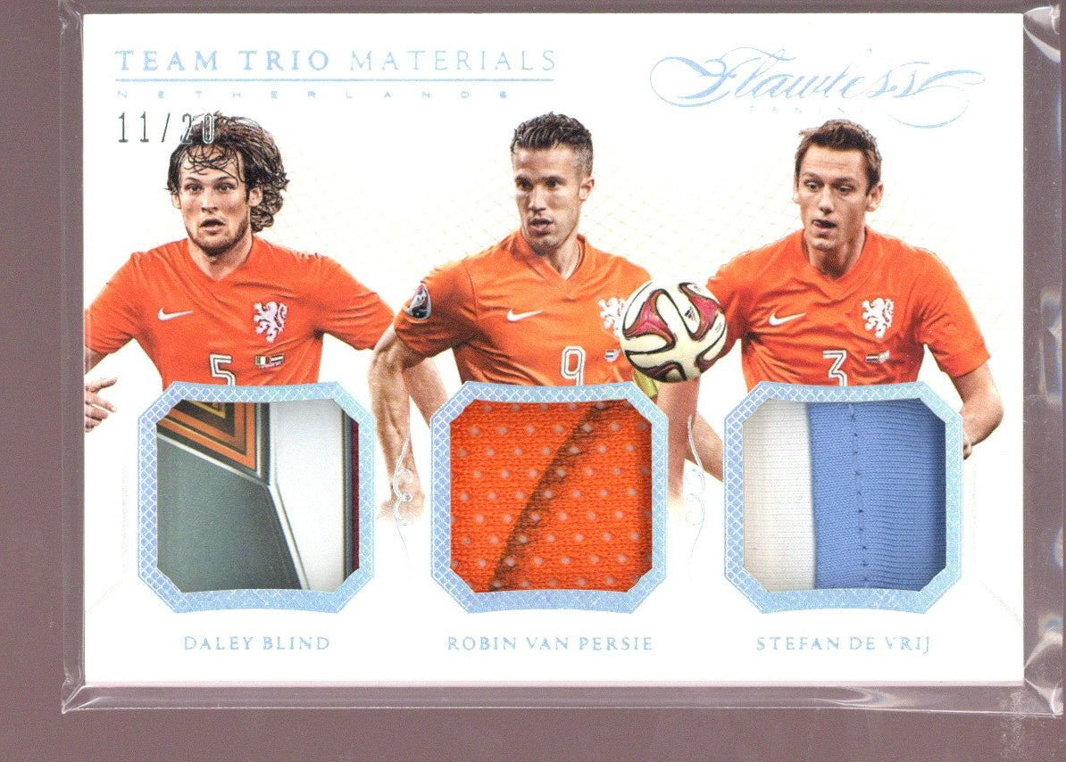 2016 Flawless Blind Van Persie De Vrij Team Trio Materials /20
