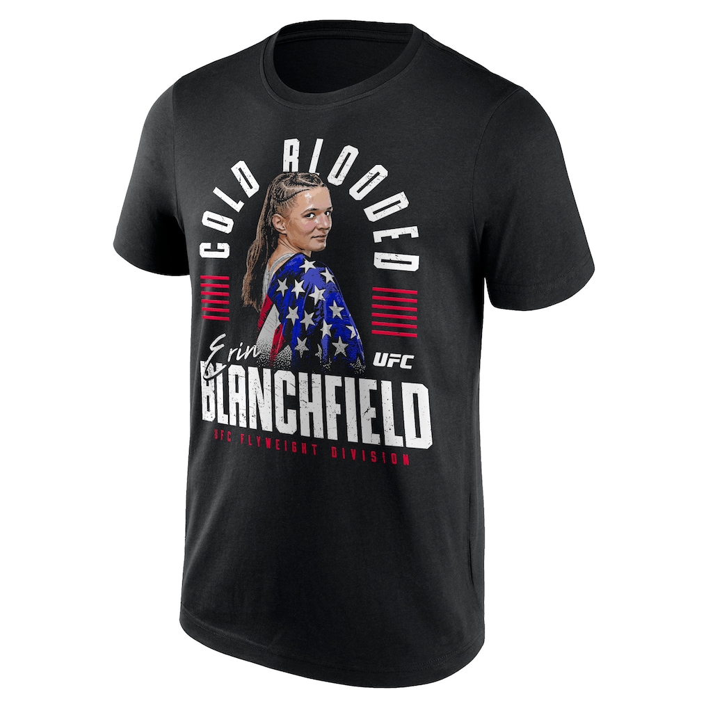 UFC Erin Blanchfield Stars & Stripes T-Shirt - Black - Mens