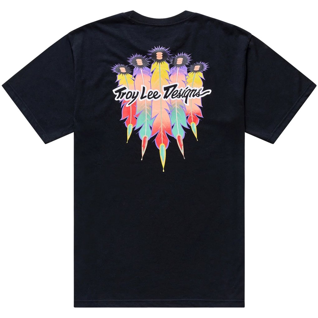 Troy Lee Designs Short Sleeve Tee Men - Feather Black