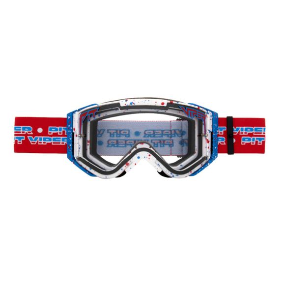 Masque cross Pit Viper BRAPSTRAP - THE ROOST ROCKET 2024 - Bleu / RougeRef : PIT0001 / PV-GOG-0005