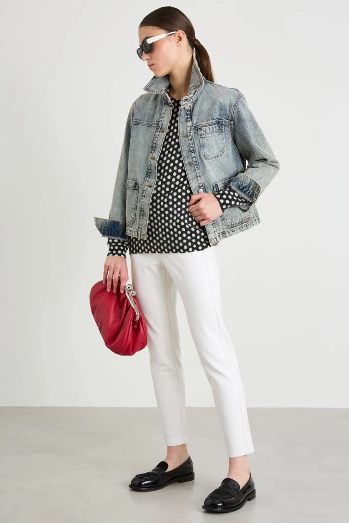 Wool and alpaca blend sweater - BLACK