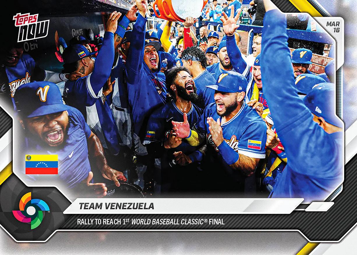 Team Venezuela - 2026 World Baseball Classic Topps NOW® - Card 40 - PR: 2160