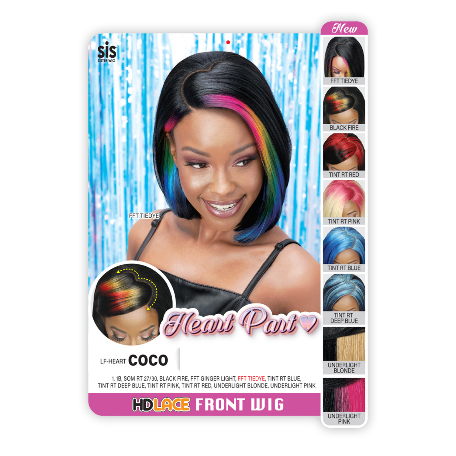 Zury Sis HD Lace Front Wig Heart Part LF-HEART Coco