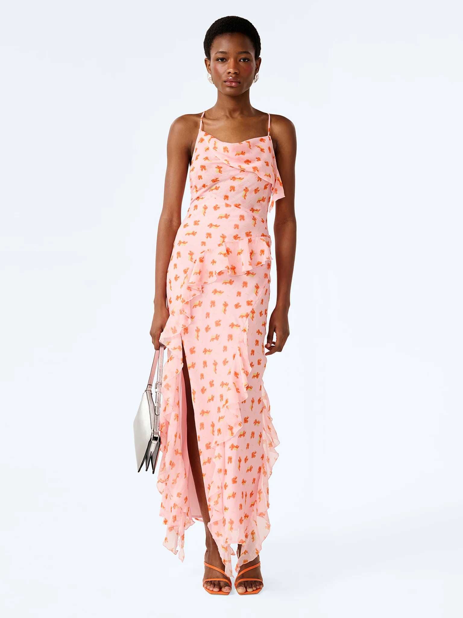 Thora Dress in Abstract Ditsy Floral