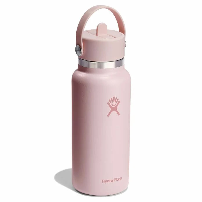 Hydro Flask 32oz Wide Mouth Insulated Bottle + Flex Straw Cap - 946ml - Tonal Trillium
