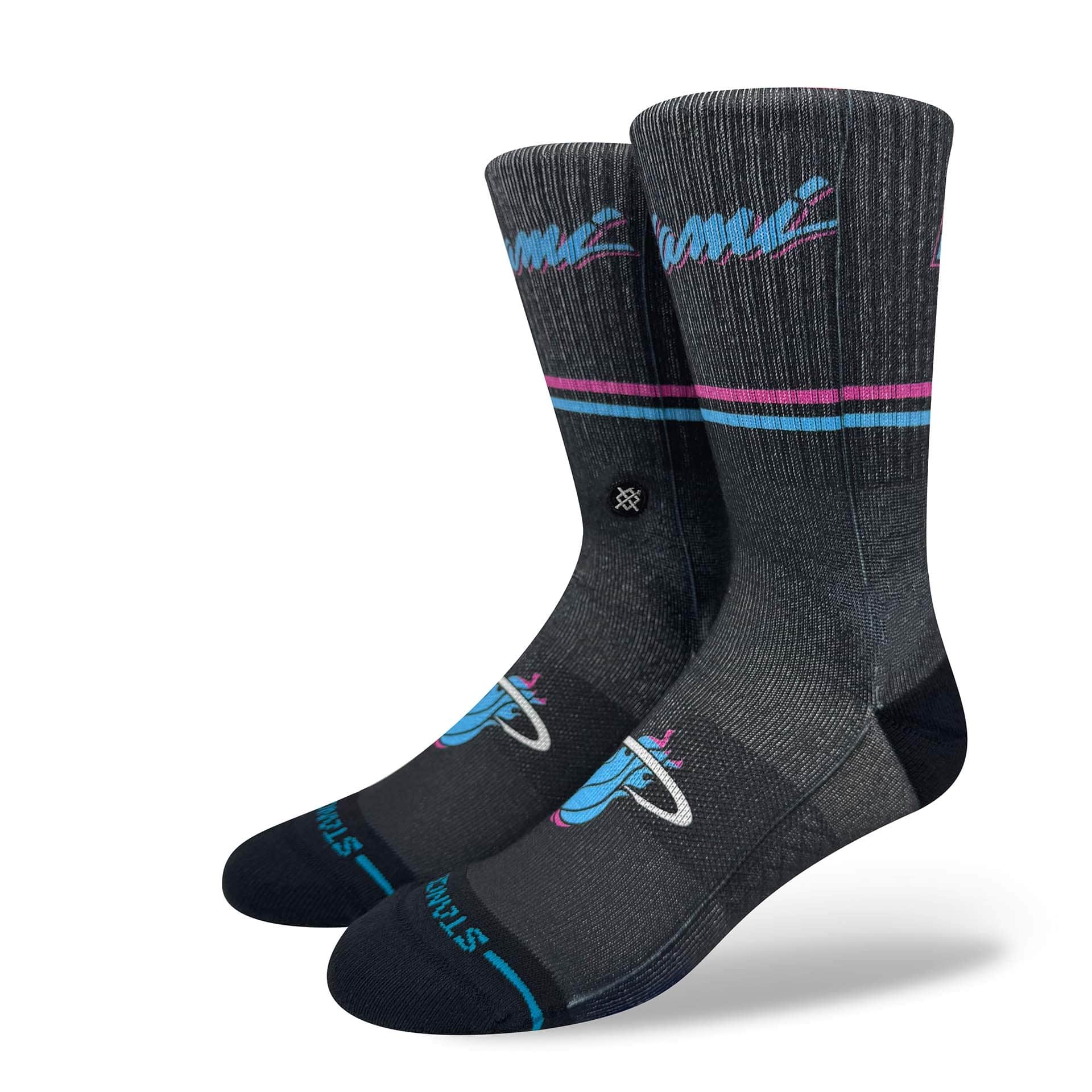Miami Heat 2025-26 NBA City Edition Crew Socks