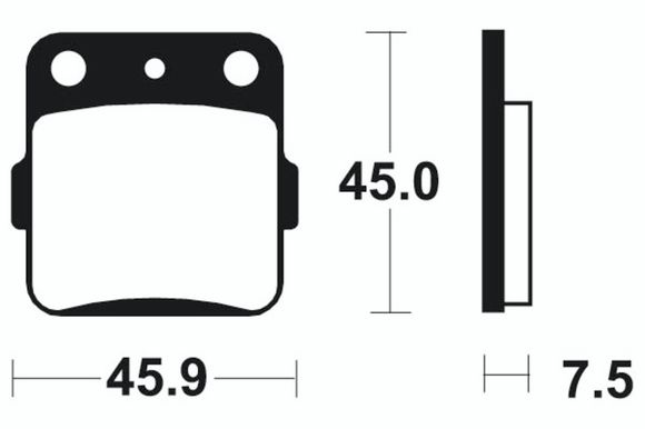 Tecnium MX/Quad sintered metal brake pads - MO92Ref: TE00908A / 1022925
