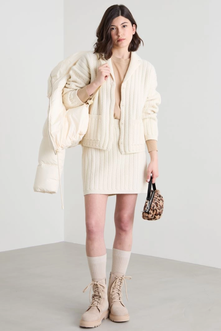 Wool cardigan - CREAM