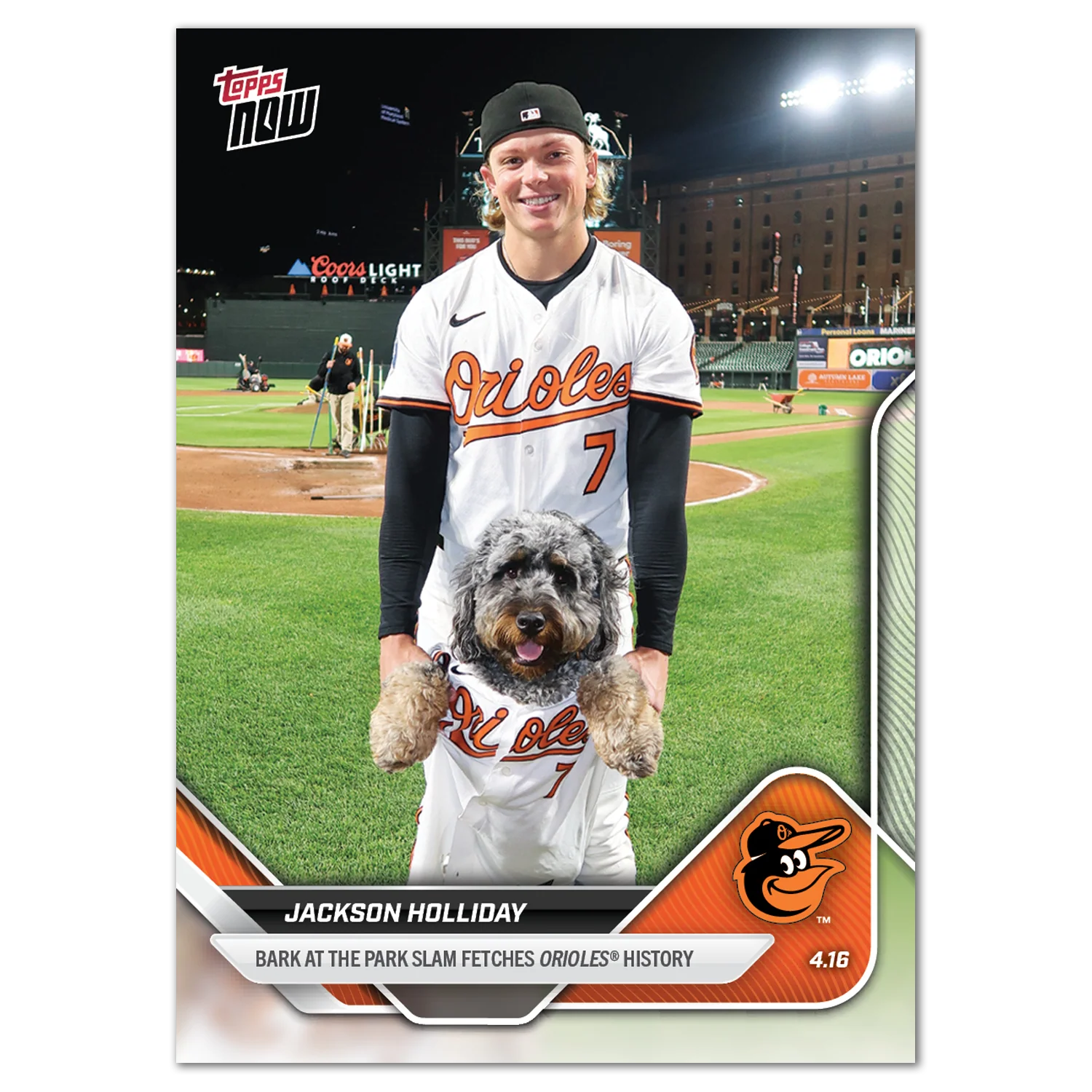 Jackson Holliday - 2025 MLB Topps NOW® - Card 74