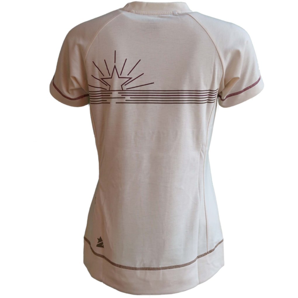 Zimtstern PureFlowz Eco Short Sleeve Shirt Women - Cream - W10351