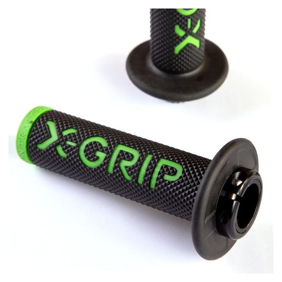 X-GRIP GRIPS LOCK Universal Handlebar Grips - GreenRef: Xgr0069 / 0513Xg2101