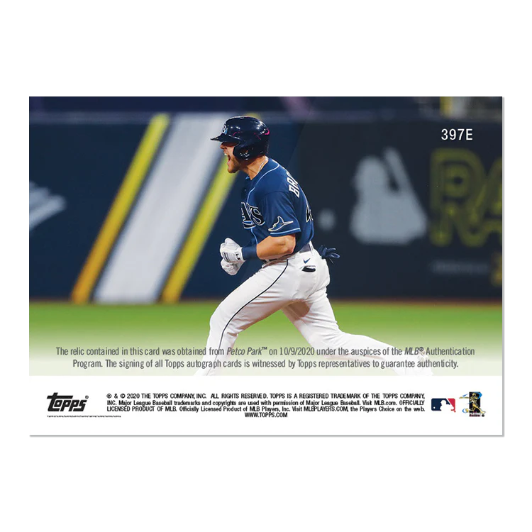 On-Card Auto-Relic # to 5 - Michael Brosseau - MLB TOPPS NOW® Card 397E