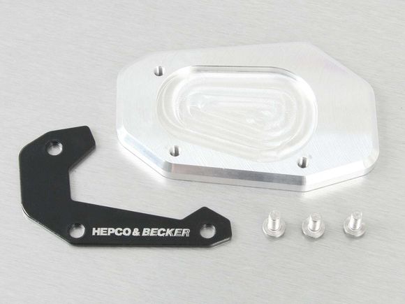 Hepco & Becker side stand extension - black/silverRef: Hbe00569A / 4211640 00 91