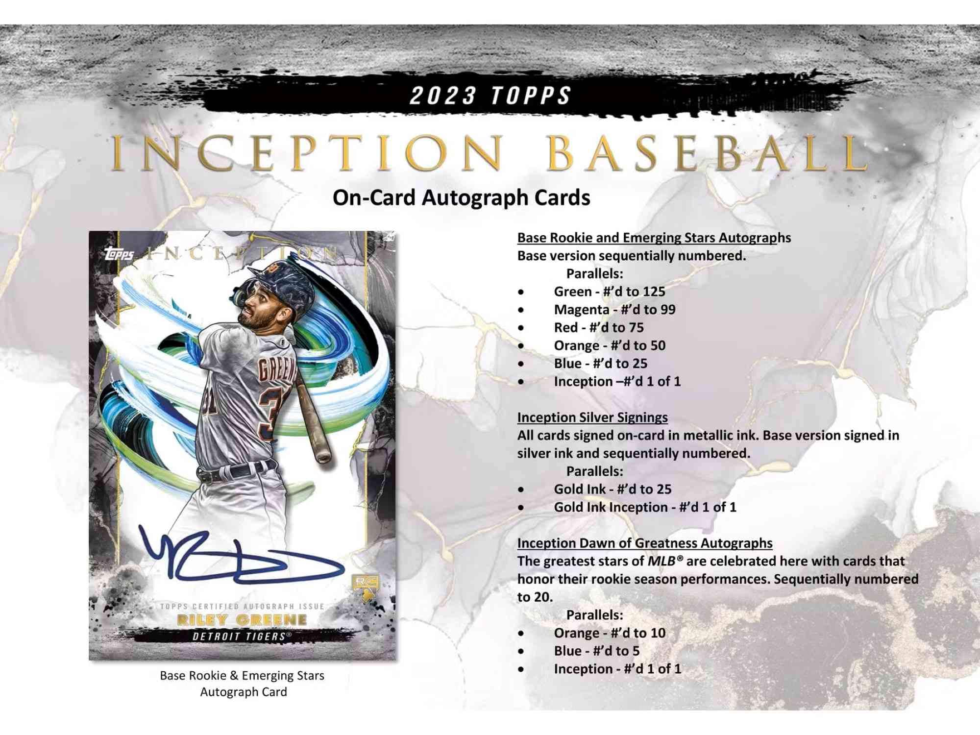 2023 Topps Inception Baseball MLB Hobby Box