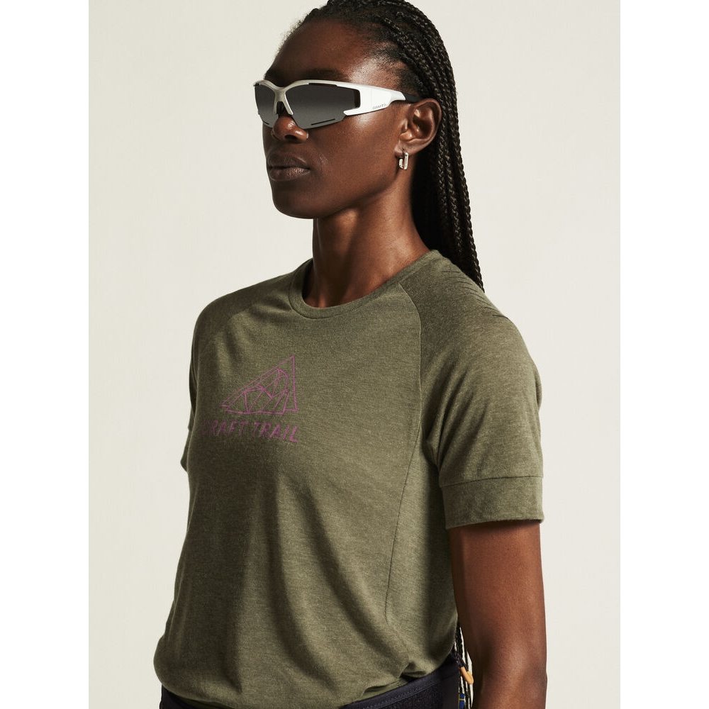 CRAFT ADV Trail Wool Shortsleeve Tee Women - Rift/Melange