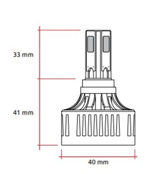 Ampoule Racetech Kit LED s pour phare origine Replacement 12V 32W - x1 UniverselRef : RH00298A / 1080060