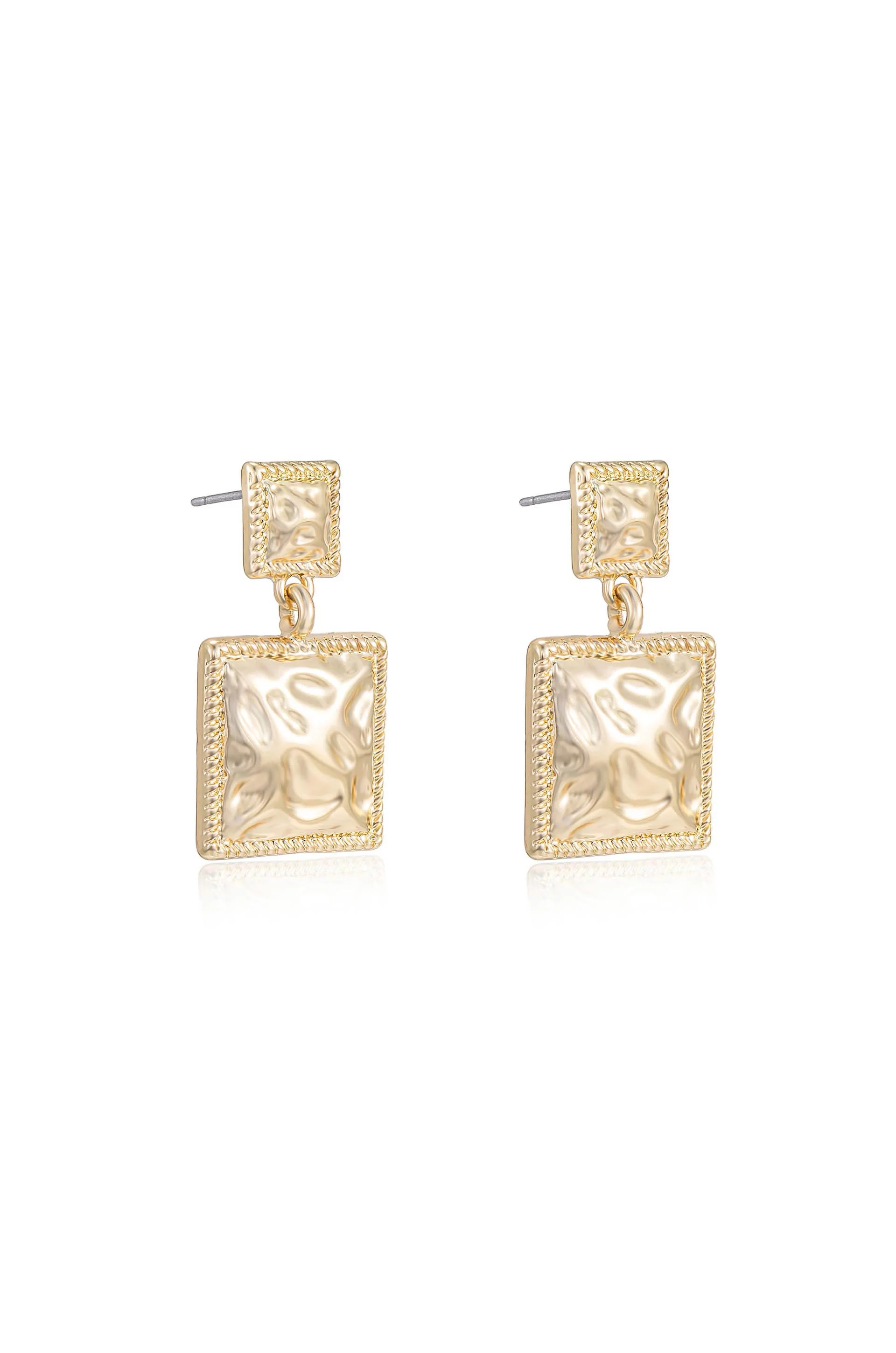 Repeated Square Dangle Earrings