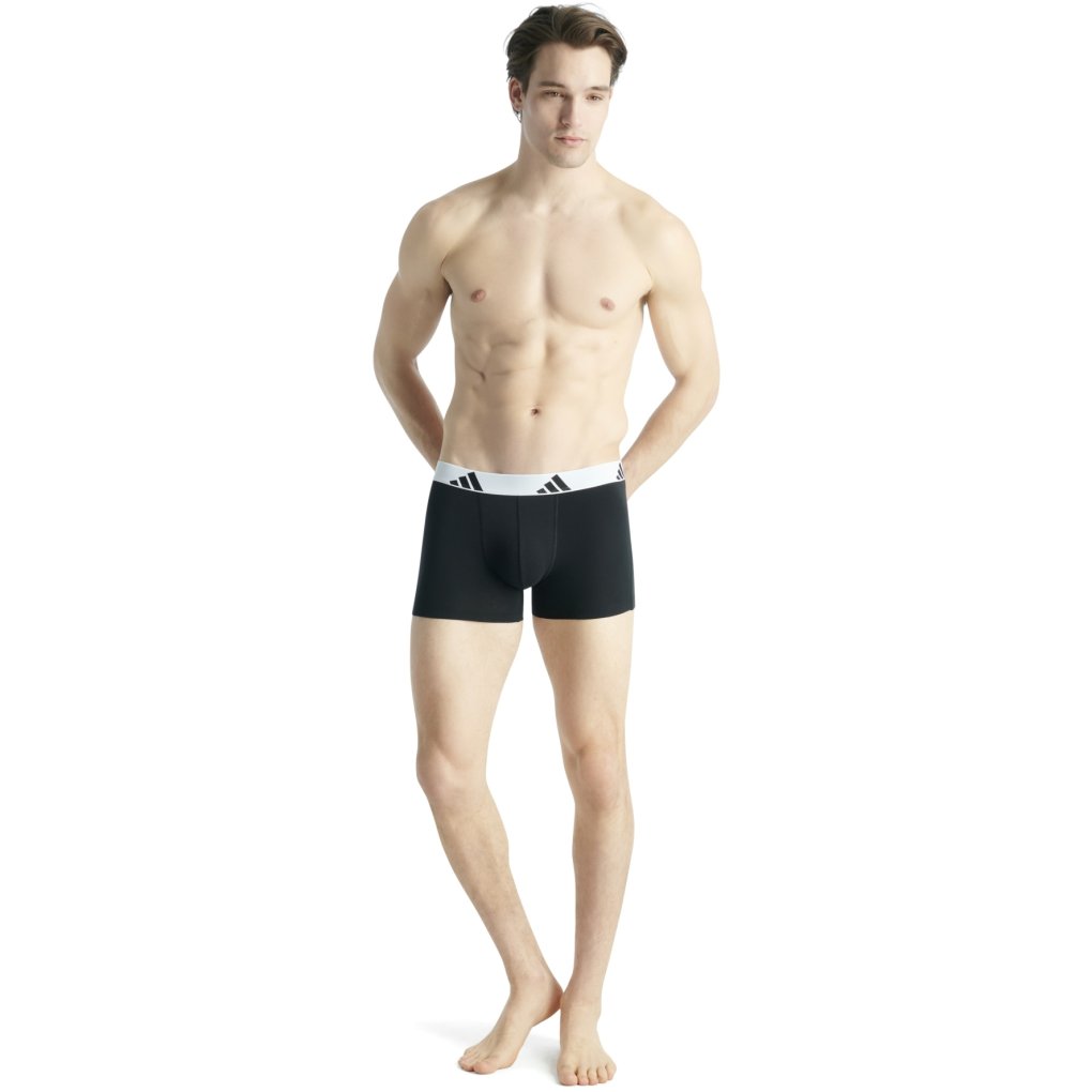 adidas Sports Underwear Active Flex Cotton Trunk Men - 3 Pack - 006 black