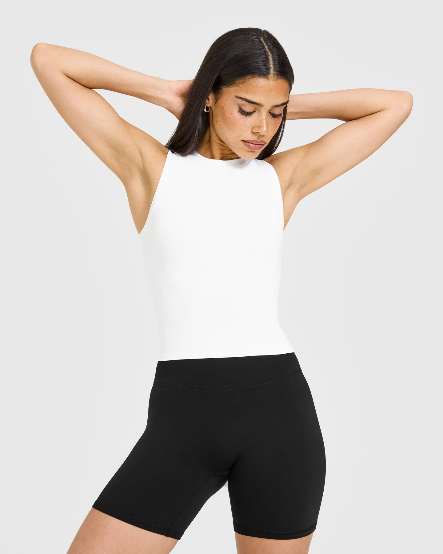 SoftMotion™ High Neck Mid Vest | White