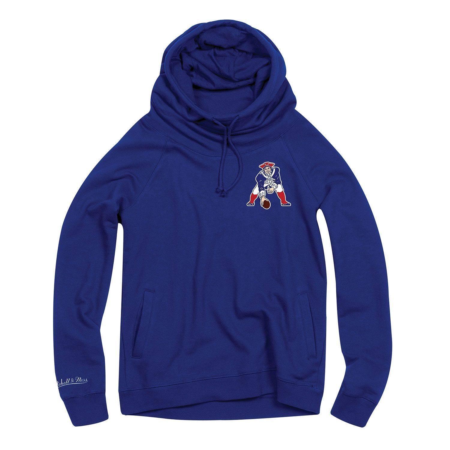 New England Patriots Funnel Neck Pullover NFL Hoodie (WOMEN'S)
