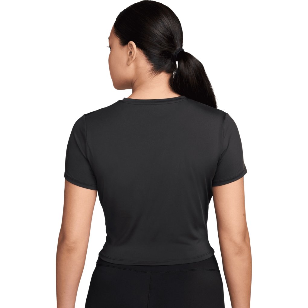 Nike One Classic Twist Short Sleeve Top Women - black/white HJ1054-013