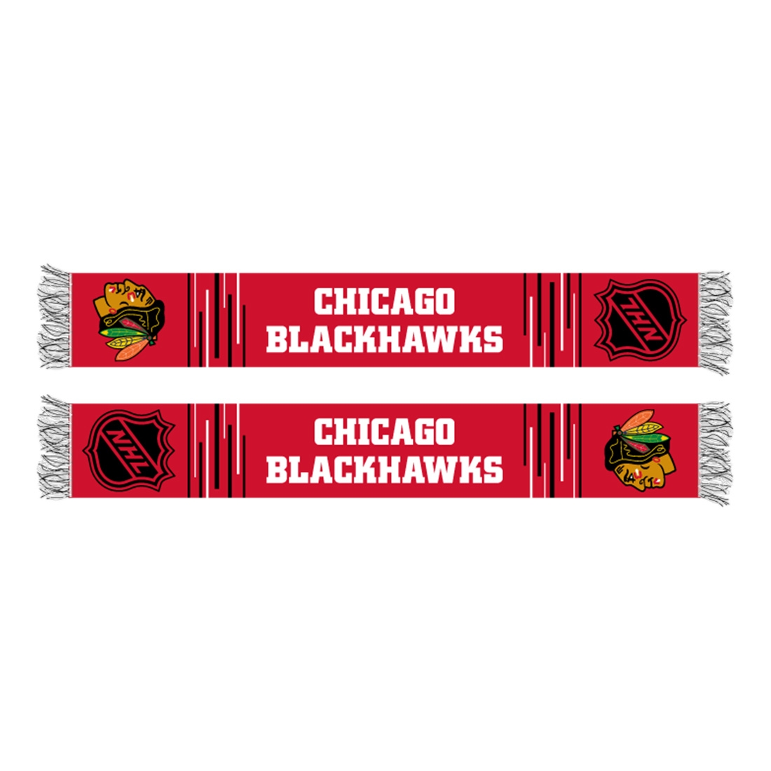 Chicago Blackhawks Wordmark NHL Scarf