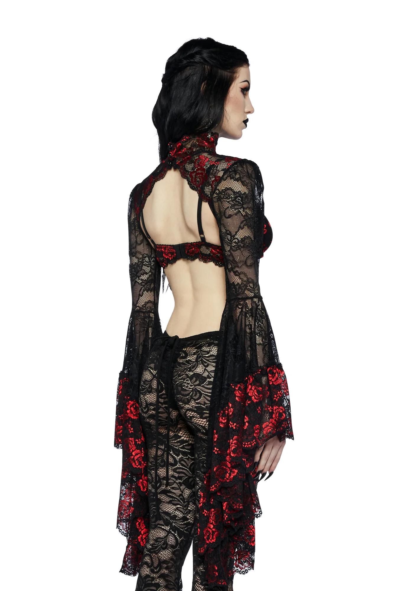 Gothic Fires Lace Shrug