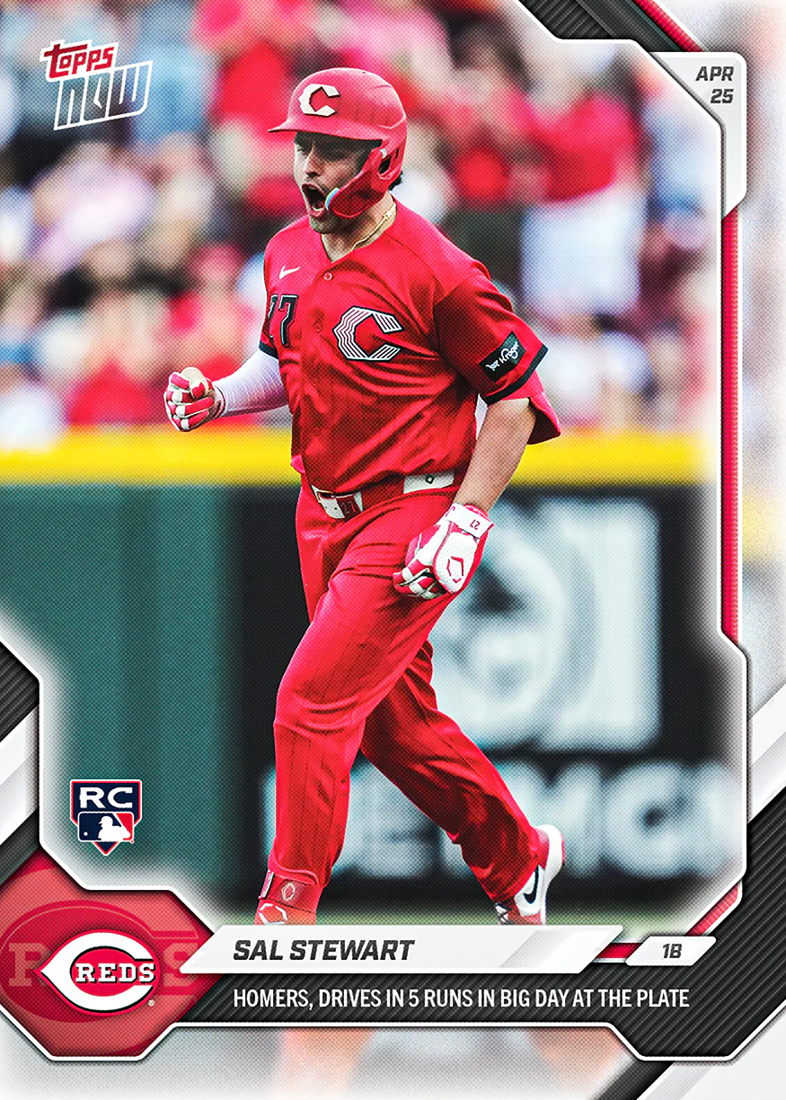 Sal Stewart - 2026 MLB Topps NOW® - Card 125 - PR: 1582