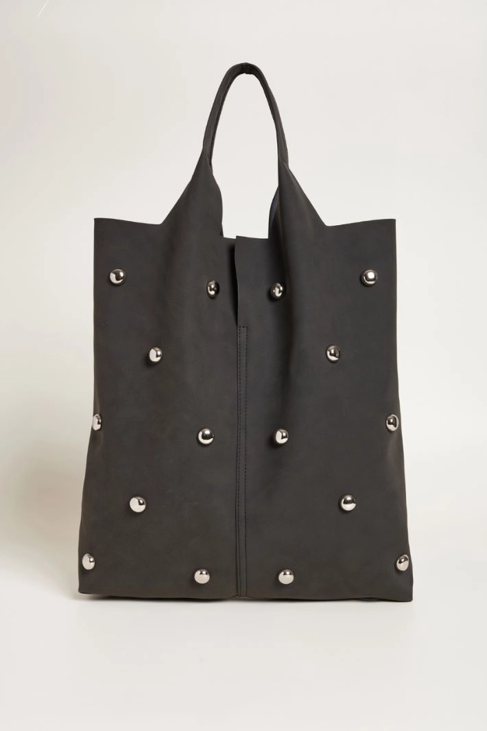 Studded tote bag - BLACK