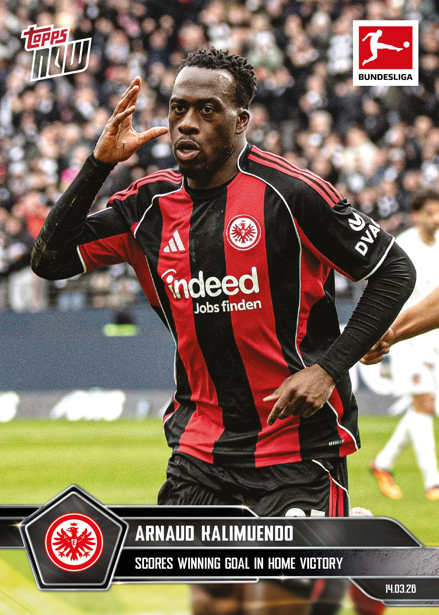 Arnaud Kalimuendo - 2025-26 Bundesliga Topps NOW® - Card 150 - PR:124