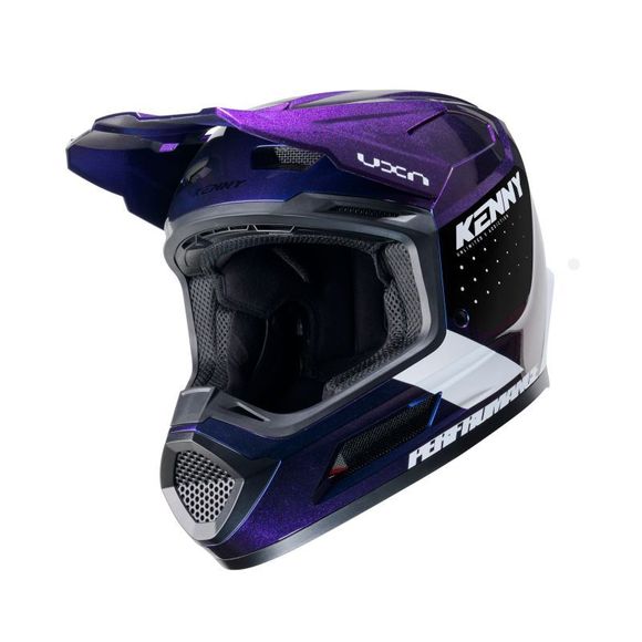 Casque cross Kenny PERFORMANCE 2025 - Violet / BlancRef : KE2261
