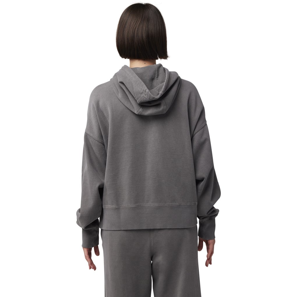 FOX Wordmark Oversized Fleece Hoodie Women - pewter